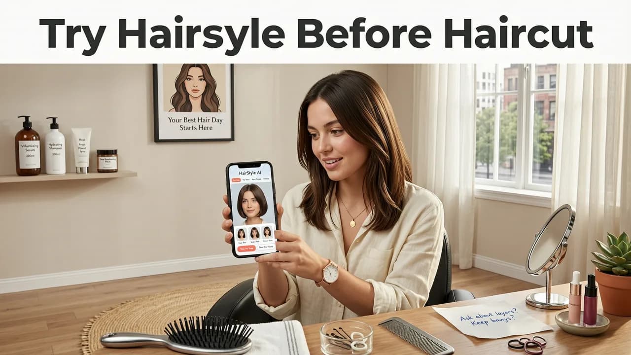 How to Try Hairstyle Before Haircut Using AI — Step by Step - try hairstyle before haircut