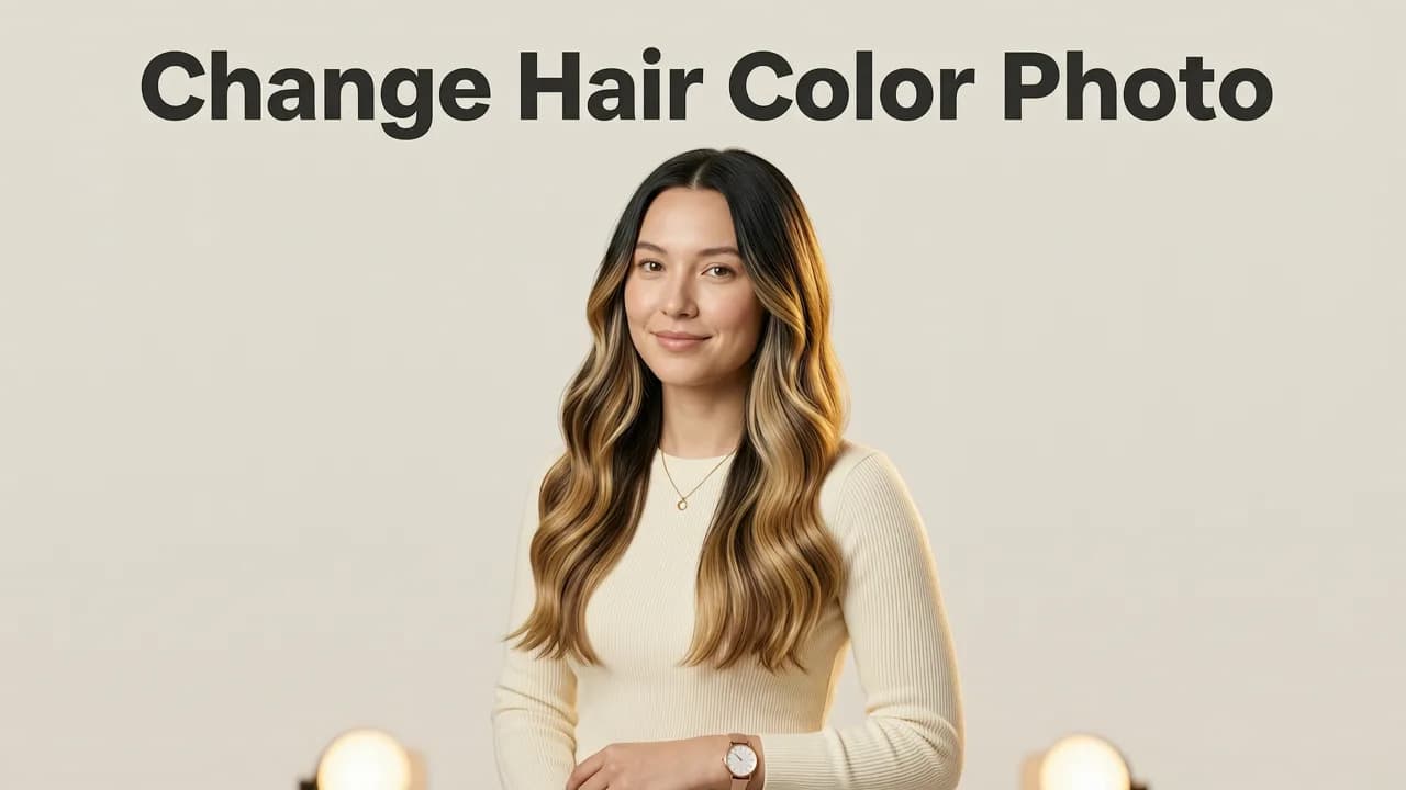 How to Change Hair Color in Photo With Stylova - change hair color in photo