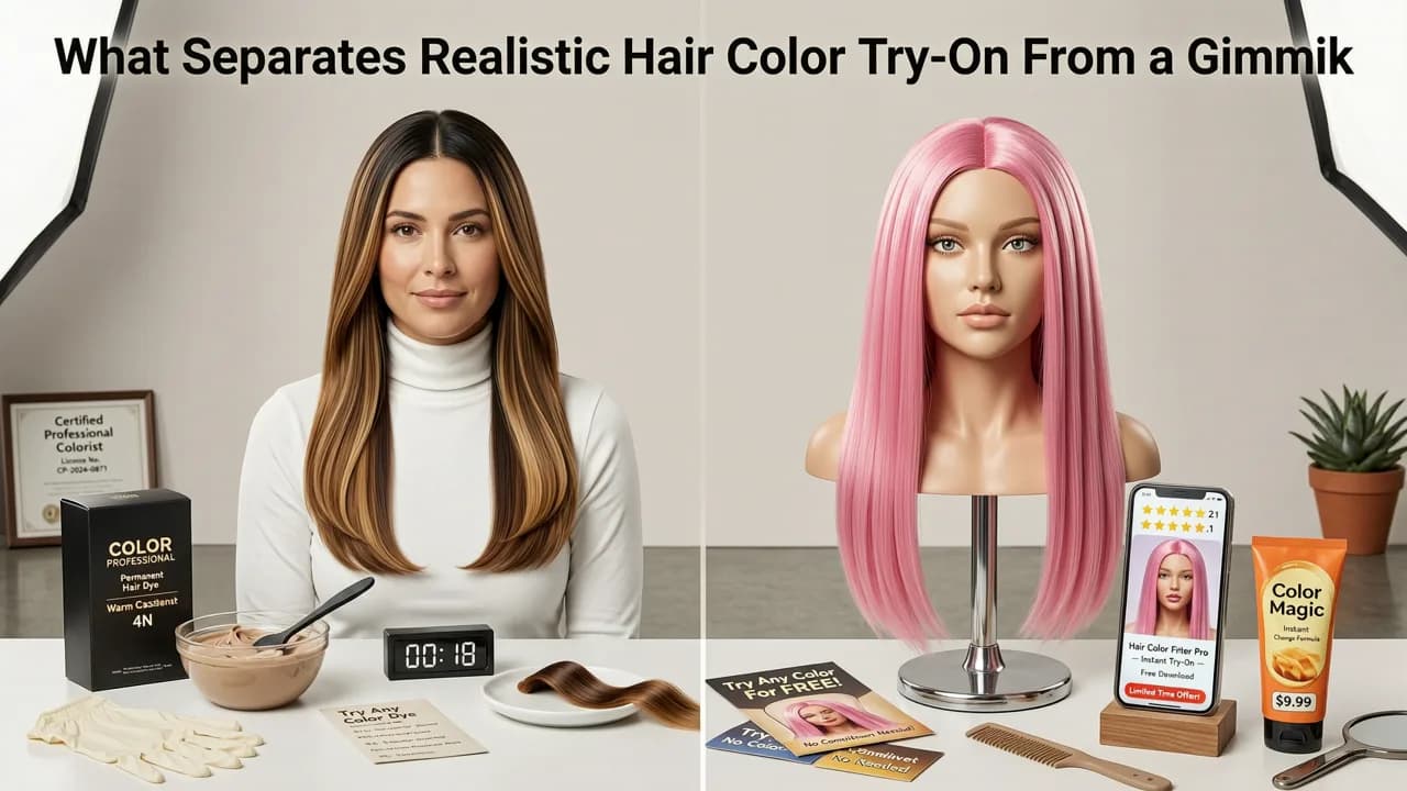 What Separates a Realistic Hair Color Try-On From a Gimmick - realistic hair color try on